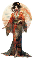 Japanese woman, Traditional clothing, National costume,