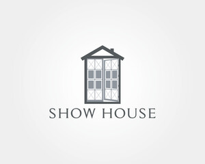Creative home and house logo design illustration