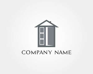 Creative home and house logo design illustration