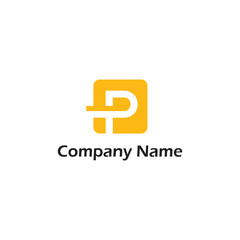 Creative lettermark logo P business logo
