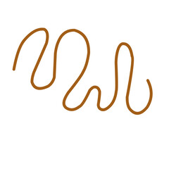 Orange Abstrack Doodle