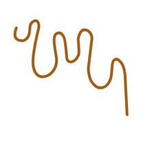 Orange Abstrack Doodle