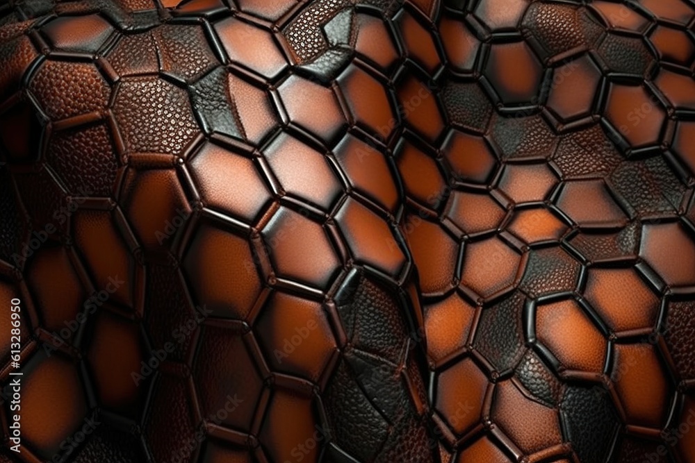 Poster leather pattern. generated by ai.