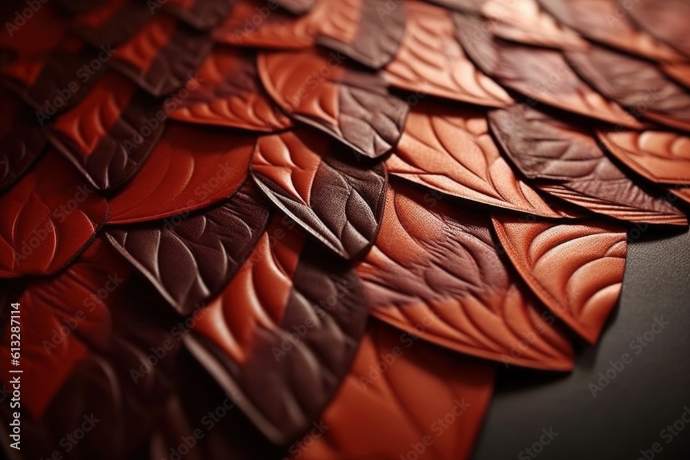 Poster leather pattern. generated by ai.