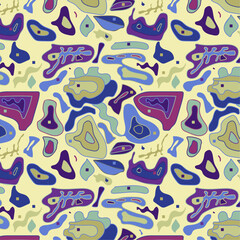 patterns, geometry, abstraction, figures, floristry, leaves, outline, rainbow, color, background, packaging, design