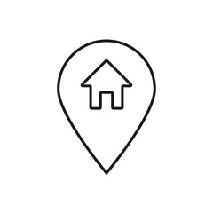 home icon on a white background