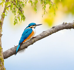 Obraz premium Colored abstract bird of paradise on Generative AI