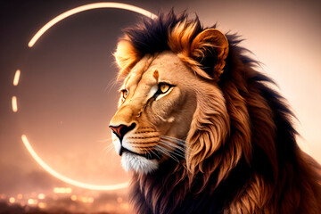 Naklejka premium Generative concept art illustration. Generative ai.