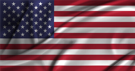 Obraz premium Flag of the United States 3D Model
