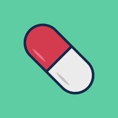 capsule icon design vector template