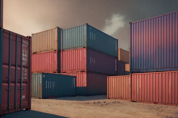 Fototapeta premium Generative concept art illustration. Generative ai.