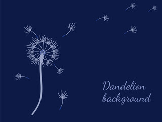 Abstract background dandelion design for decoration design.
