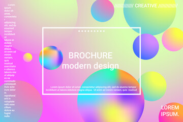 Abstract geometric texture. 3d ball shape gradients for decoration design.