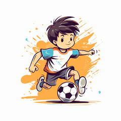 Child playing soccer (football) © Yevhen