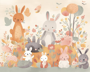 Let This Whimsical Number One Illustration Bring Joy to Your Babys Nursery