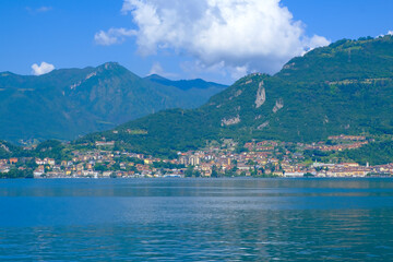 Fototapeta na wymiar Picturesque landscape around the Iseo Lake, Lombardia, Italy, Europe