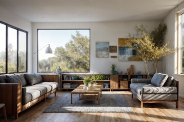 modern living room, Generative AI
