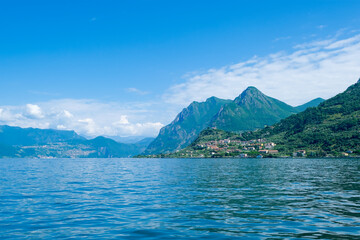Picturesque landscape around the Iseo Lake, Lombardia, Italy, Europe