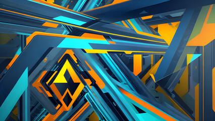 Creative modern design interface abstract background created with generative ai technology