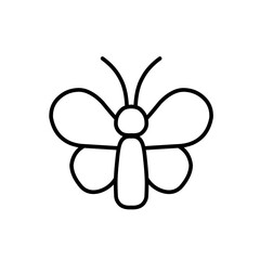insect simple line icon. Outline stroke of object. Linear sign. Perfect for web and mobile applications