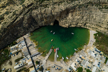 Zdjęcie z drona, Inland Sea, Dwejra, wyspa Gozo, Malta © Dariusz Parulski
