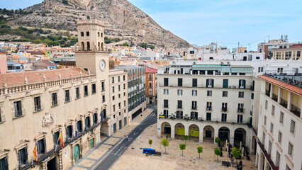 Fototapeta na wymiar View of Town Hall in Alicante