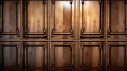 office wood panel. Generative Ai. 