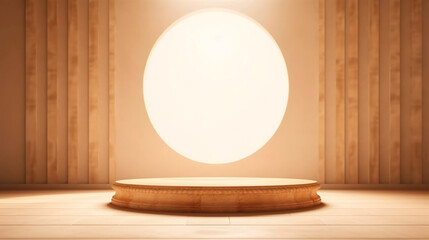 presentation podium, minimalist style. Generative Ai. 