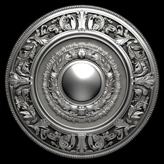 Obraz premium Big trophy in silver metal. Made with Generative AI.