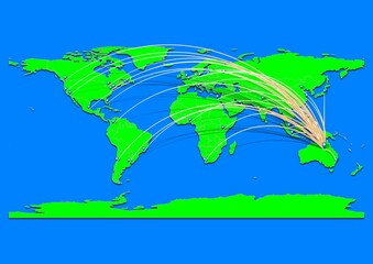 Vibrant Mount Isa, Australia map - Export concept map for Mount Isa, Australia on World map. Suitable for export concepts. File is suitable for digital editing and prints of all sizes.