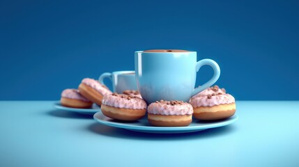 Fototapeta na wymiar delicious donuts. Generative AI