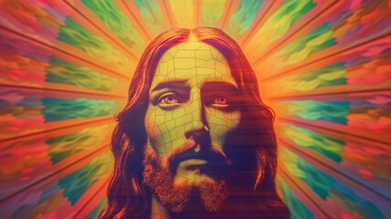 Art portrait. Created with generative Ai technology.