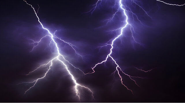 abstract background with lightnings on a black background, made by Ai