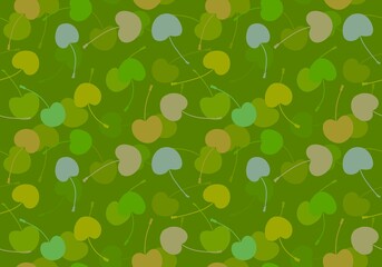 Cartoon summer fruit seamless cherry pattern for wrapping paper and fabrics and linens and kids clothes print