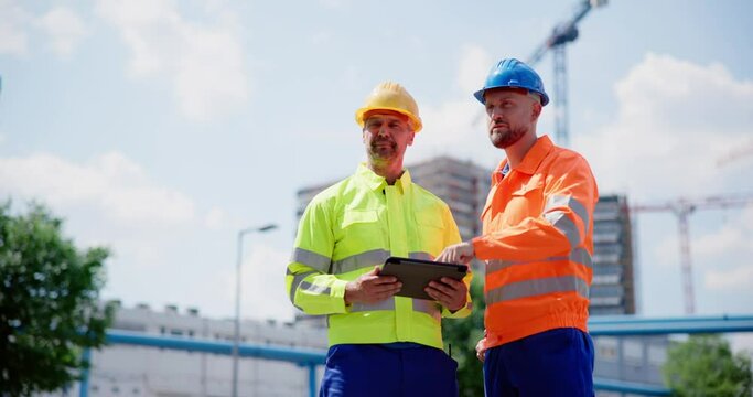 OSHA Inspector At Construction Site