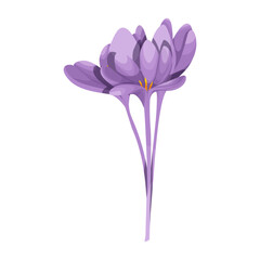 Naklejka premium Watercolor botanic blossom floral element. Wild plant, flower. Garden and wild foliage, flowers, branches. Isolated vector illustration EPS10