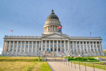 Utah State Capitol Building on Capitol Hill in Salt Lake City