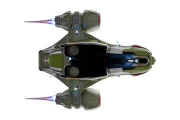 cargo war aircraft on bottom view