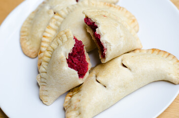 Plantain tarts, a delicious recipe typical from Colon Province.  It is a kind of pastry filled with...