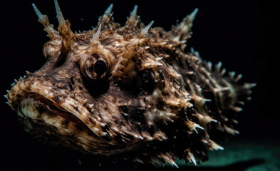 Centrophryne spinulosa, an abyssal anglerfish found in the western Atlantic.
AI GENERATIVE