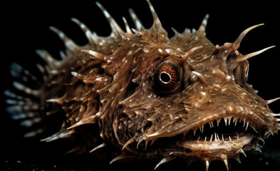 Centrophryne spinulosa, an abyssal anglerfish found in the western Atlantic.
AI GENERATIVE