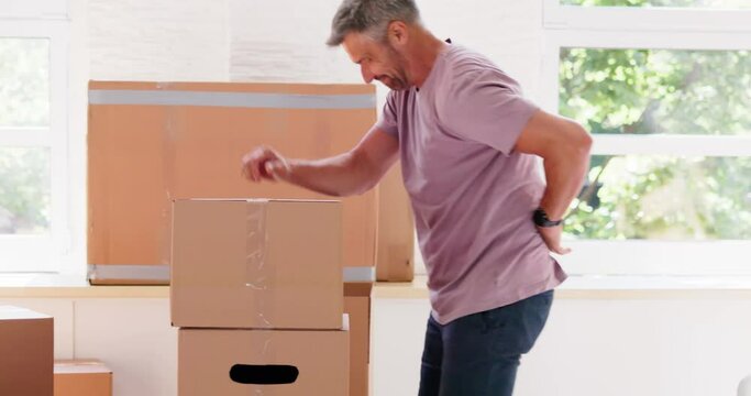 Lifting Heavy Box With Back Pain