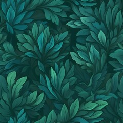 Naklejka na ściany i meble hand painted stylized Foliage texture, game texture, stylized, toon, minimalist, natural colored, royal match, simplfy, less detailed, low density pattern, color correction, Super Resolution, Megapixe
