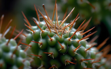 Naklejka na ściany i meble cactus close up