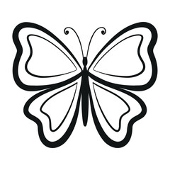 butterfly silhouette, group of butterflies, black and white, wildlife