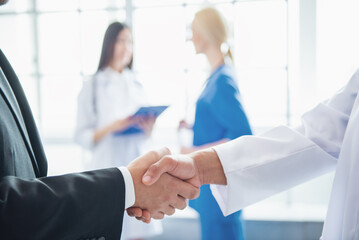 Doctors and businessman