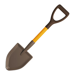 Garden Shovel 3D Rendering