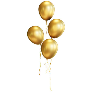 Fototapeta Golden Balloons