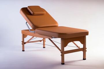 Massage table with cushion, Generative AI