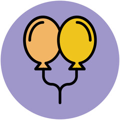 Wedding Colored Vector Icons